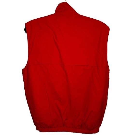 Canon Photography NFL Red Zip Up Sleeveless Zip Up Vest Jacket Size Medium - Picture 2 of 10